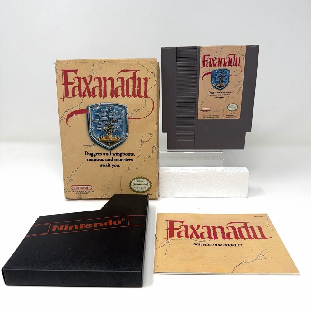 Faxanadu Nintendo Entertainment System NES 1989 Complete CIB